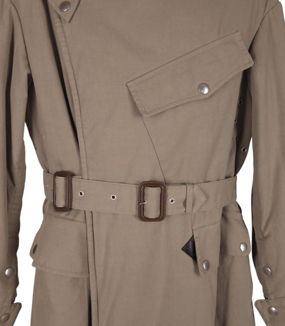 Maison Margiela Reversible Trench Coat US 2 IT 38 Womens Beige Plaid $6929 - Picture 11 of 16